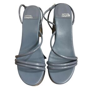 Jeffrey Campbell Mamba Blue Platform Sandals Size 9
